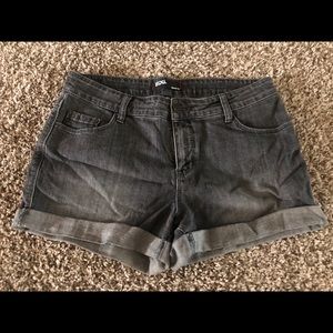BDG Black Denim Shorts